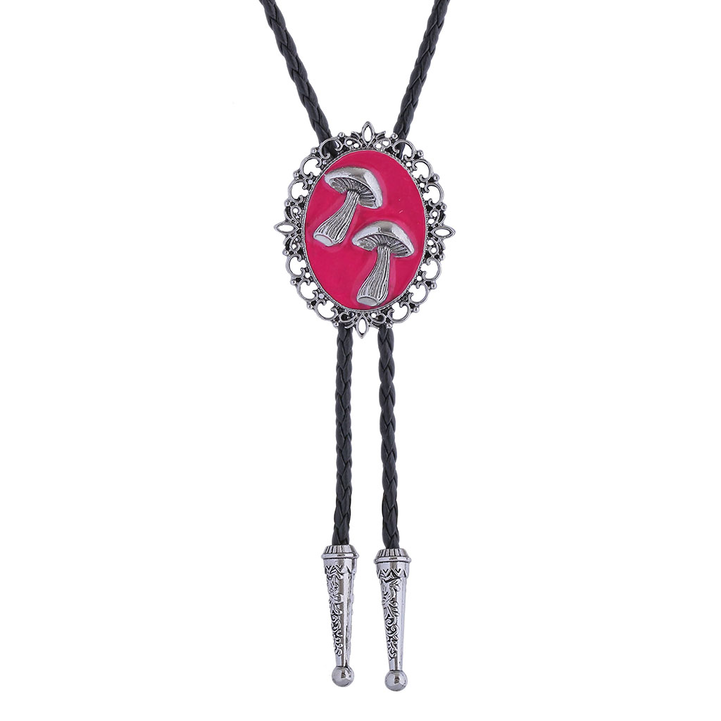 GelConnie Bolo Tie for Men Turquoise Stone Bolo Tie Western Cowboy Bolo Tie Leather Necktie for Women Wedding Necktie Halloween Accessories