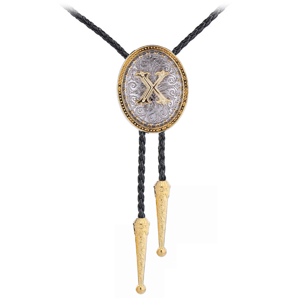 GelConnie Western Neck Ties for Men Cowboy Rodeo Necktie Native American Leather Bolo Tie Costume Accessories for Women