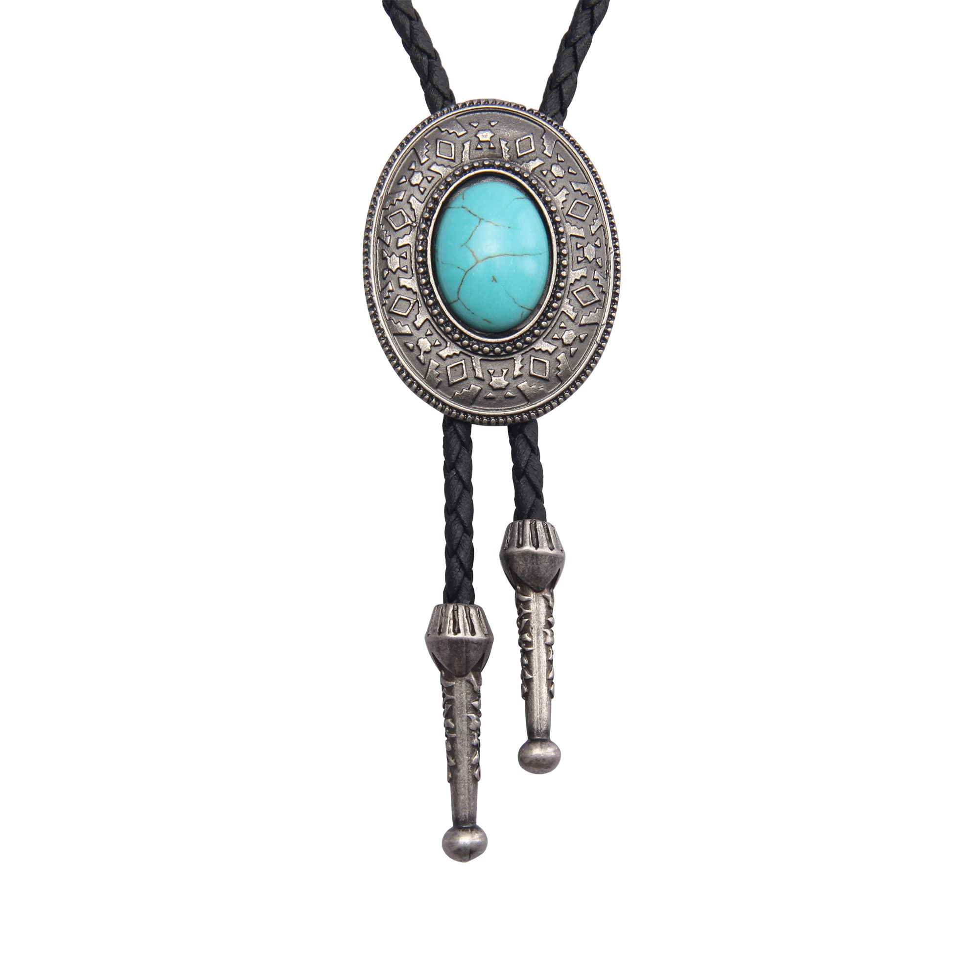 Bolo Tie for Women Cowboy Tie Bolo Western Necklaces Bolero Tie Men Necklace Tie Turquoise Mens Leather Tie