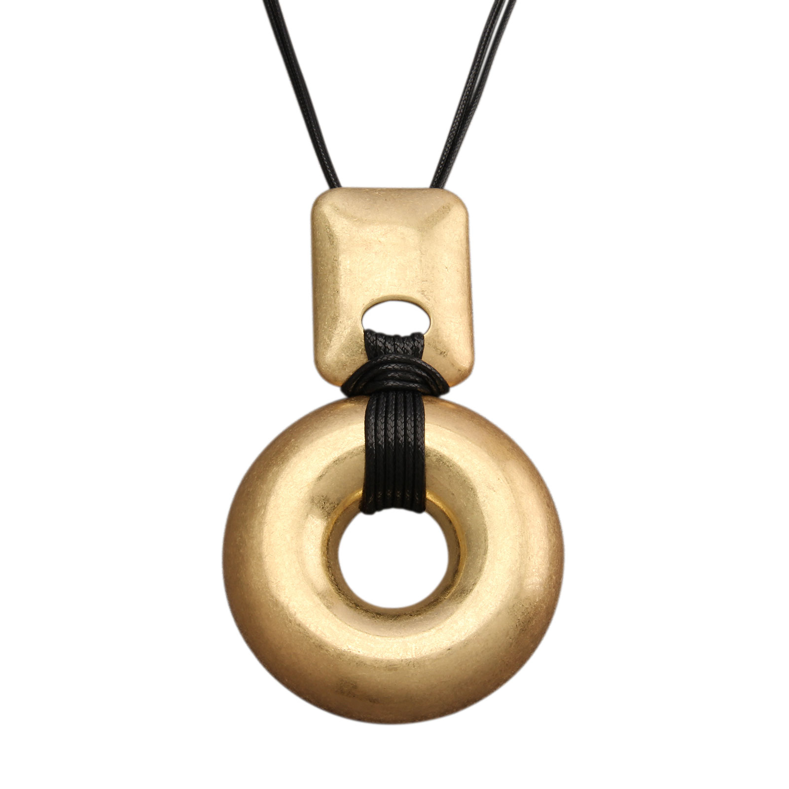 GelConnie Chunky Boho Necklace Long Pendant Necklace for Women Large Statement Necklace Leather Choker Necklace Bohemian Jewlery Gifts